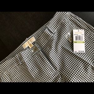 MICHAEL KORS- Black and White Checkered Pant